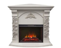 Каминокомплект RealFlame Athena Corner GR STD/EUG/25/25&#039;5 WT с очагом Sparta 25,5 LED