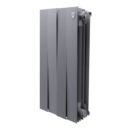 Биметаллический радиатор отопления Royal Thermo PianoForte 500 серебристый 4 секц.