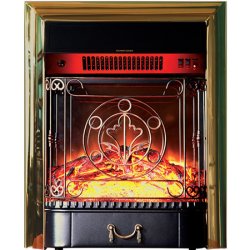 Каминокомплект Interflame Берта Люкс с очагом Majestic FX M Brass белый